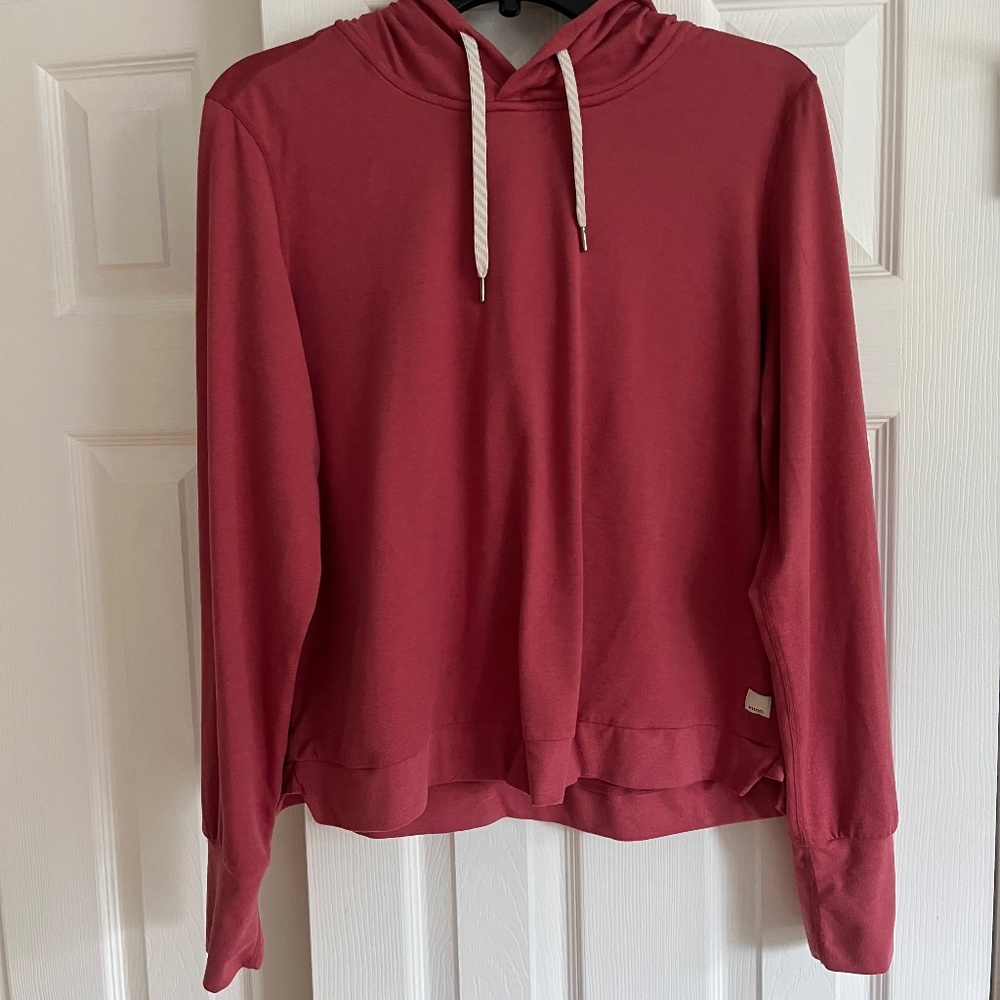 Vuori Halo Essentials Hoodie in Dusty Rose Pink - Please Read for Size